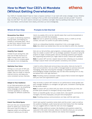 How to Meet Your CEO’s AI Mandate Resource Cover