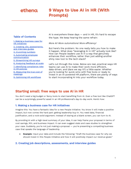 9 Ways to Leverage AI in HR Cover 9 Ways to Leverage AI in HR Cover