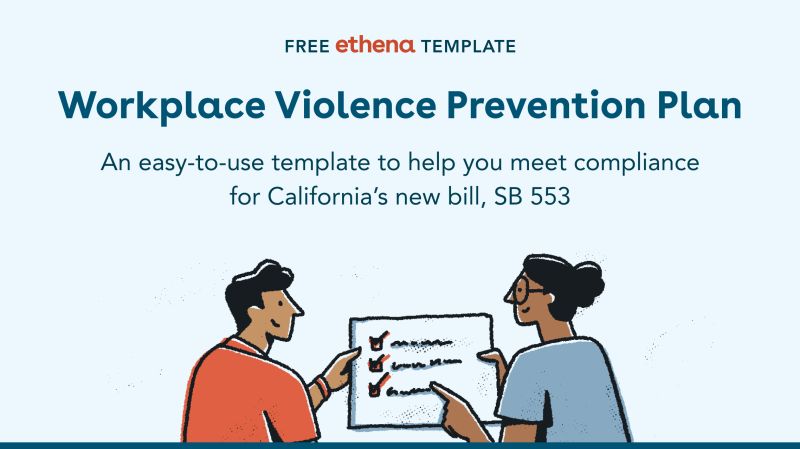 Workplace Violence Prevention Plan Template Ethena Workplace Violence Prevention Plan Template Ethena